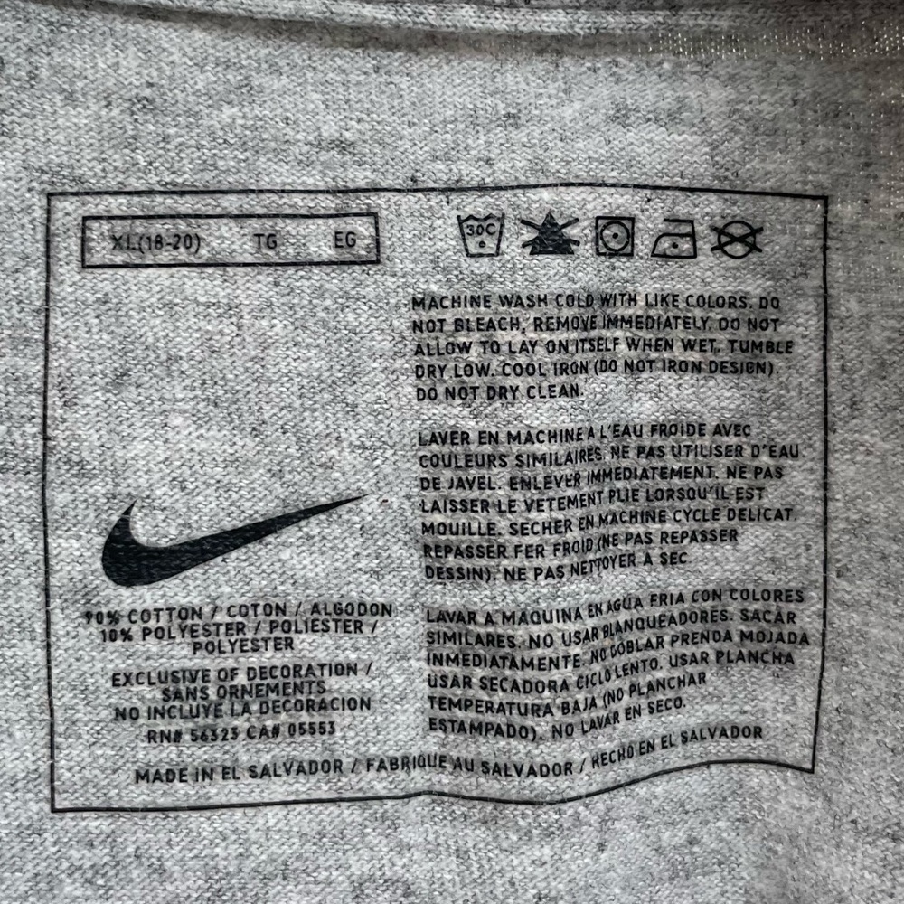 Nike Soccer Shirt Boys XL - Picture 3 of 5